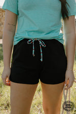 Concrete Cowgirl Black Shorts - Also in Plus Size