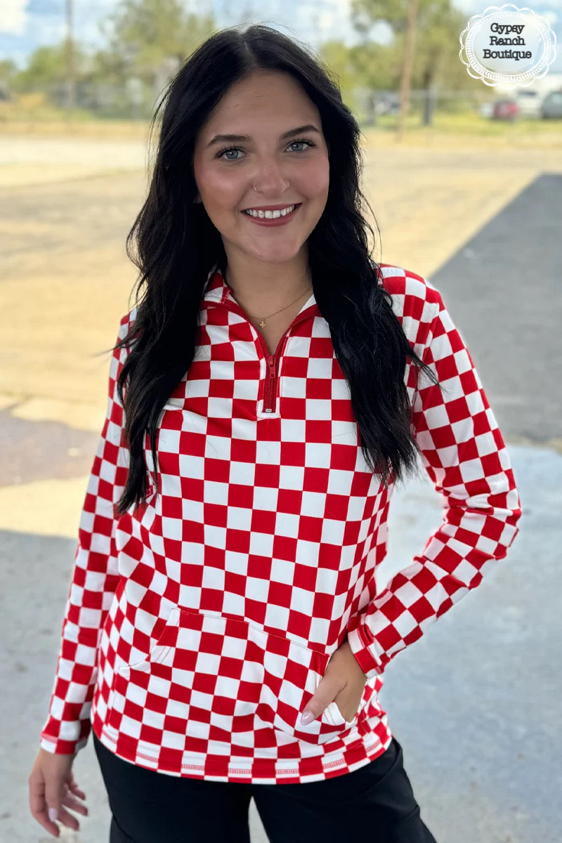 Pep N Your Step Red & White Pullover - Also in Plus Size