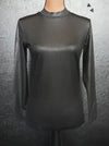 Lyric Leather Black Layering Top - Also in Plus Size