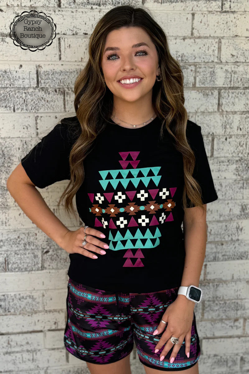 Torrington Aztec Tee - Also in Plus Size