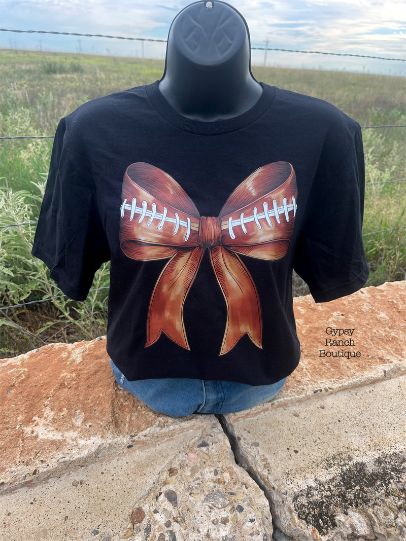 Football Bow Tee - Also in Plus Size