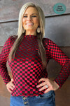 Raiderland Red & Black Layering Top - Also in Plus Size