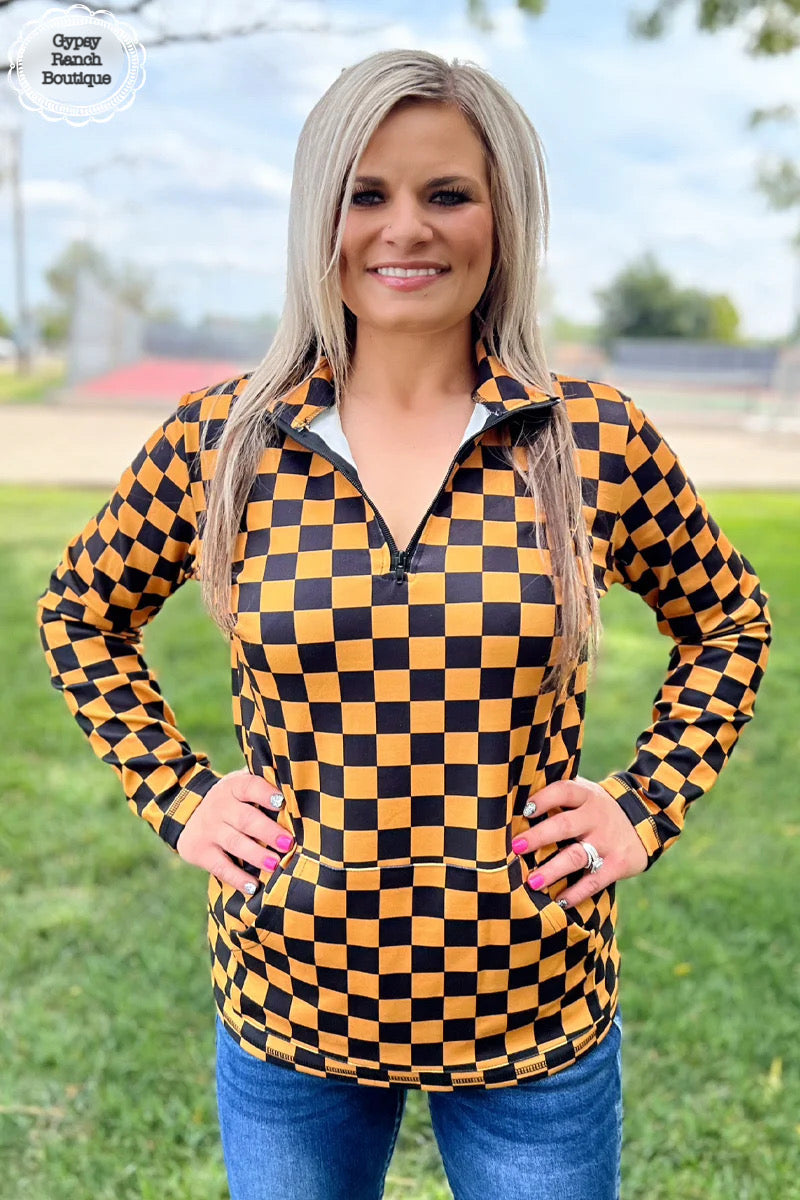 Pep N Your Step Black & Gold Pullover - Also in Plus Size