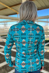 Scottsdale Aztec Turquoise Pullover - Also in Plus Sizes