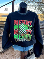 Merry Merry Sequin Patch Sweatshirt - Also in Plus Size