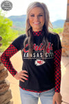 Pep Rally Red & Black Mesh Layering Top - Also in Plus Size