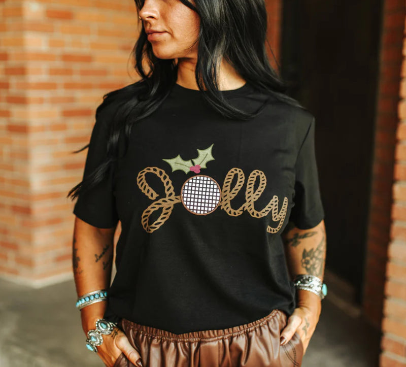 Jolly Western Disco Ball Tee - Also in Plus Size