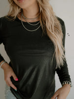 Swanky Leather Lux Black Top - Also in Plus Size