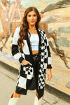 Western Cowboy Checkered Cardigan - Also in Plus Size