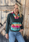 Driftwood Aztec Pullover - Also  in Plus Size