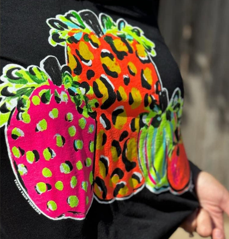 Neon Pumpkin Leopard Top - Also in Plus Size