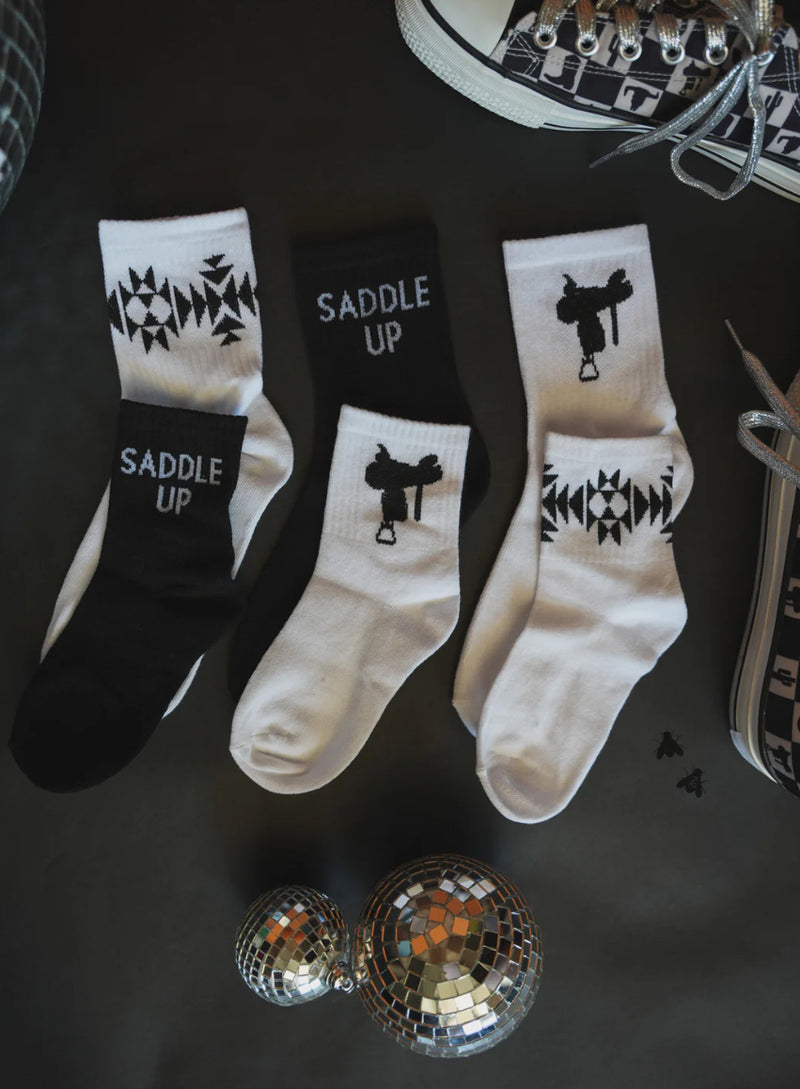 Saddle Up Socks -3 pack