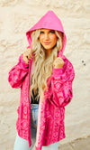 Angel Fire Pink Aztec Shacket- Also in Plus Size