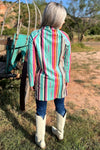 Running Away Serape Blazer Jacket - Also in Plus Size