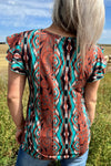 SouthBound Aztec Top - Also in Plus Size