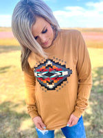 Ruidoso Aztec Long Sleeve Top - Also in Plus Size