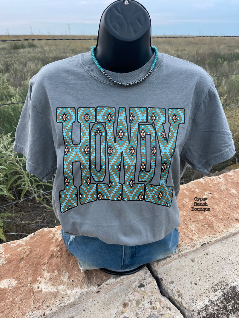 HOWDY Aztec Tee - Also in Plus Size