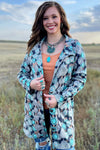 Concho Valley Turquoise Blazer Jacket - Also in Plus Size