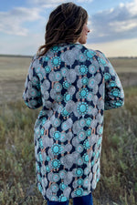 Concho Valley Turquoise Blazer Jacket - Also in Plus Size