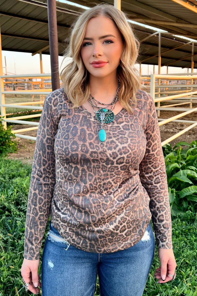 Tabor Leopard Top - Also in Plus Size