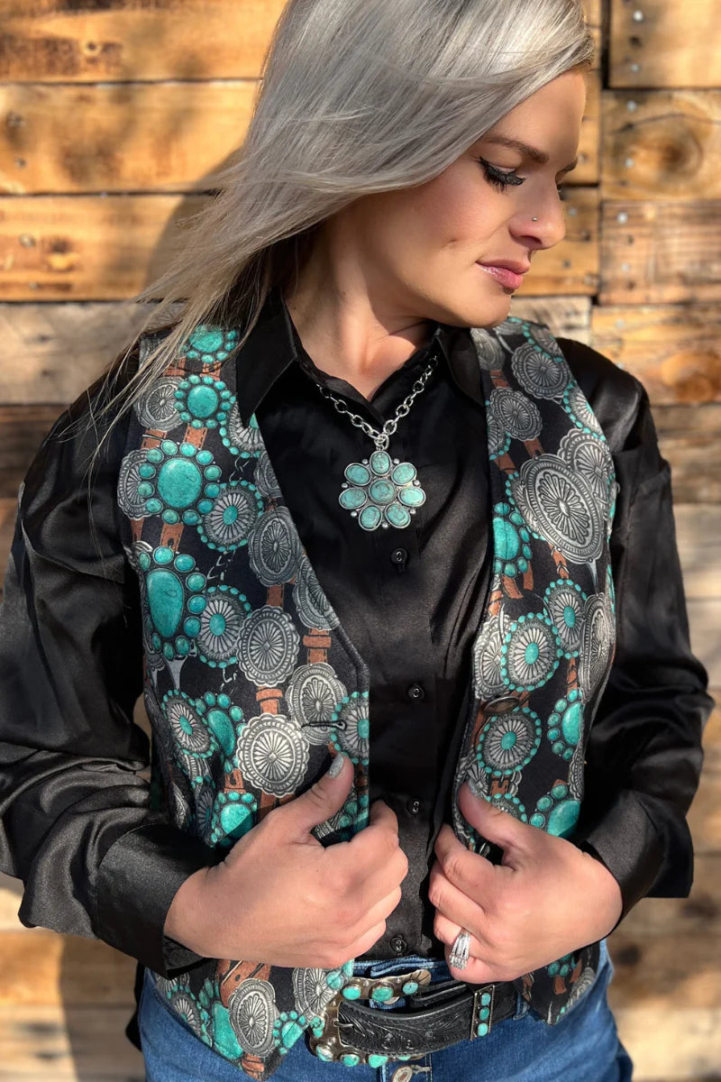 Concho Queen Vest - Also in Plus Size