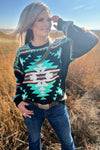 City Lights Aztec Sweater Top- Also in Plus Size