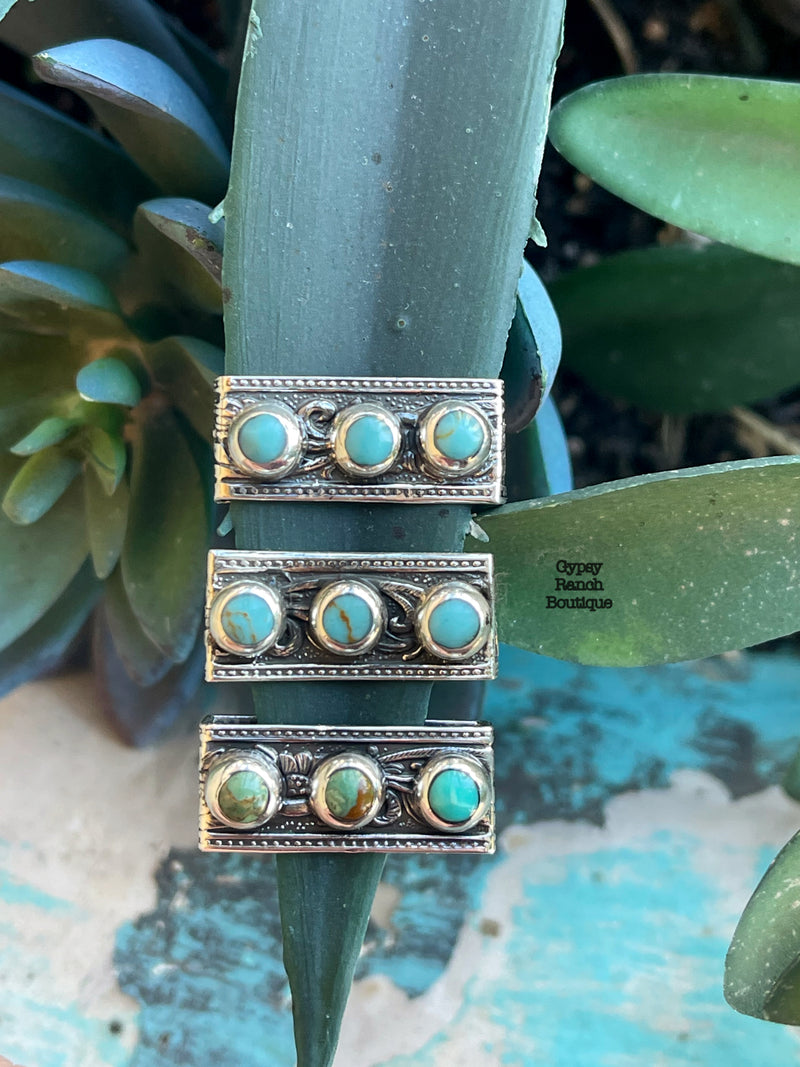 Sterling City Turquoise Watch Band Charm