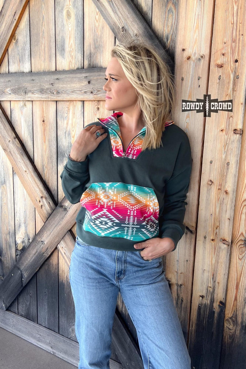 Driftwood Aztec Pullover - Also  in Plus Size