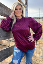 Hill Country Checkered Top - Also in Plus Size