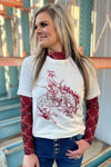 Bronc The Halls Tee - Also in Plus Size