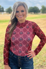 Bronc & Bows Mesh Layering Top - Also in Plus Size