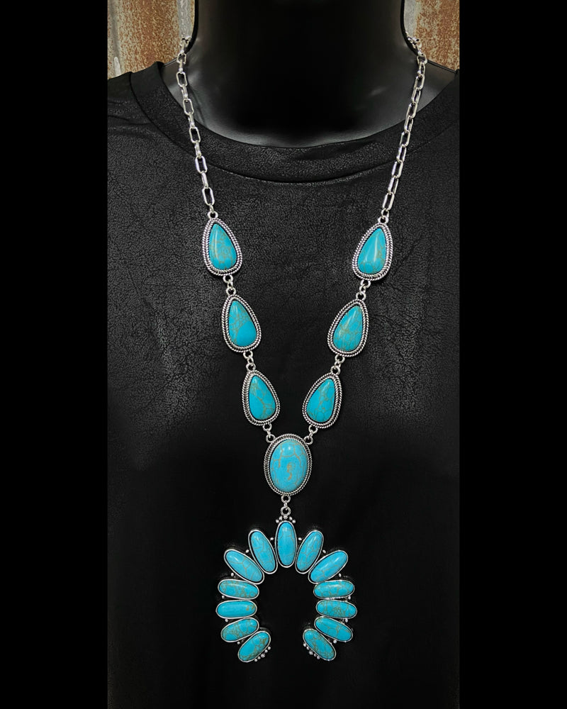 Buckeye Turquoise Squash Necklace