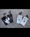 Cowhide Card Holder Keychain