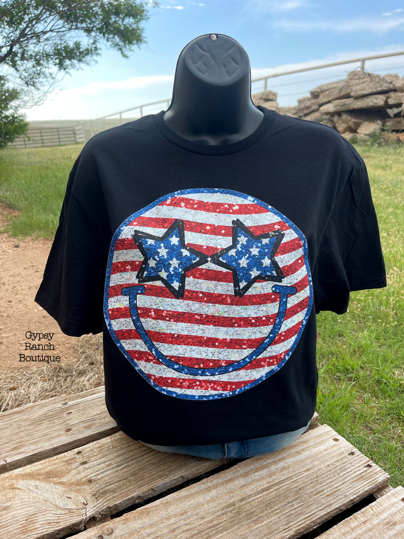 Patriotic Happiness Tee - Also in Plus Size