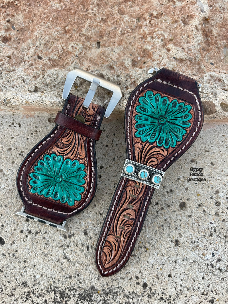 Sterling City Turquoise Watch Band Charm