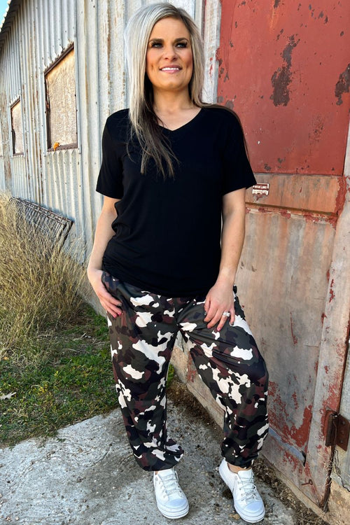 Coop Camo Cargo Jogger Pants - Also in Plus Size