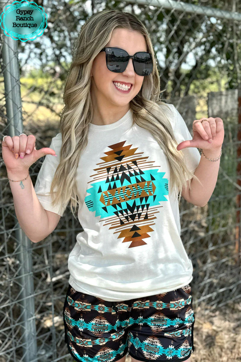 The Sandy Hills Aztec Tee - Also in Plus Size