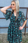 Navajo Country Turquoise Dress - Also in Plus Size