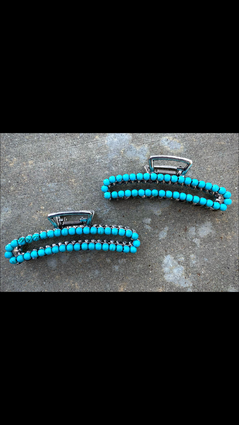 Aspen Creek Turquoise Hair Clip