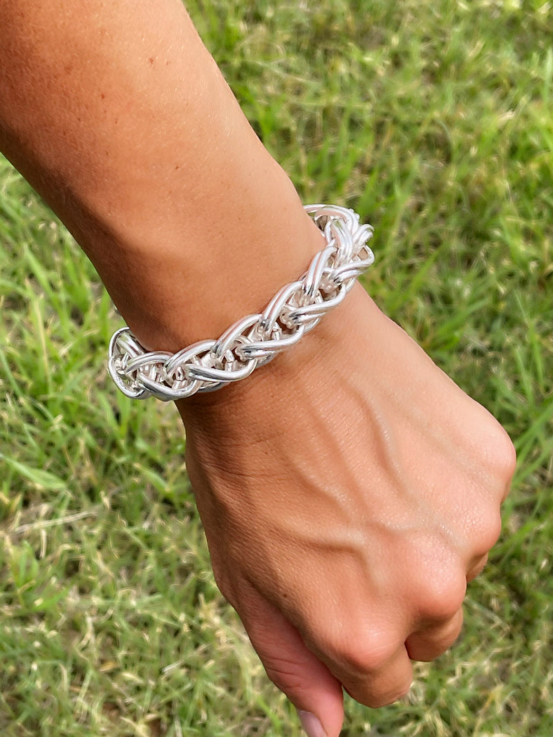 Chain Me In Silver Bracelet