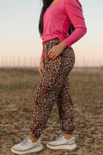 Here For The Party Leopard Joggers - Also in Plus Size