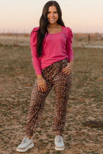 Here For The Party Leopard Joggers - Also in Plus Size