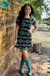 Dimmit Aztec Mesh Dress - Also in Plus Size