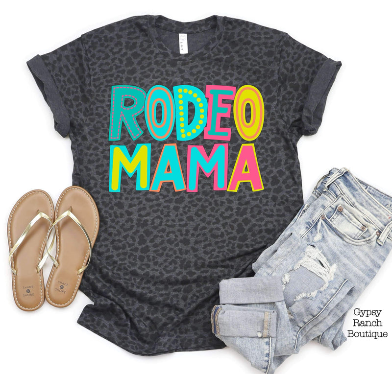 Rodeo Mama on Leopard Tee - Also in Plus Size