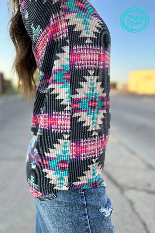 The Cheyenne Aztec Top- Also in Plus Size