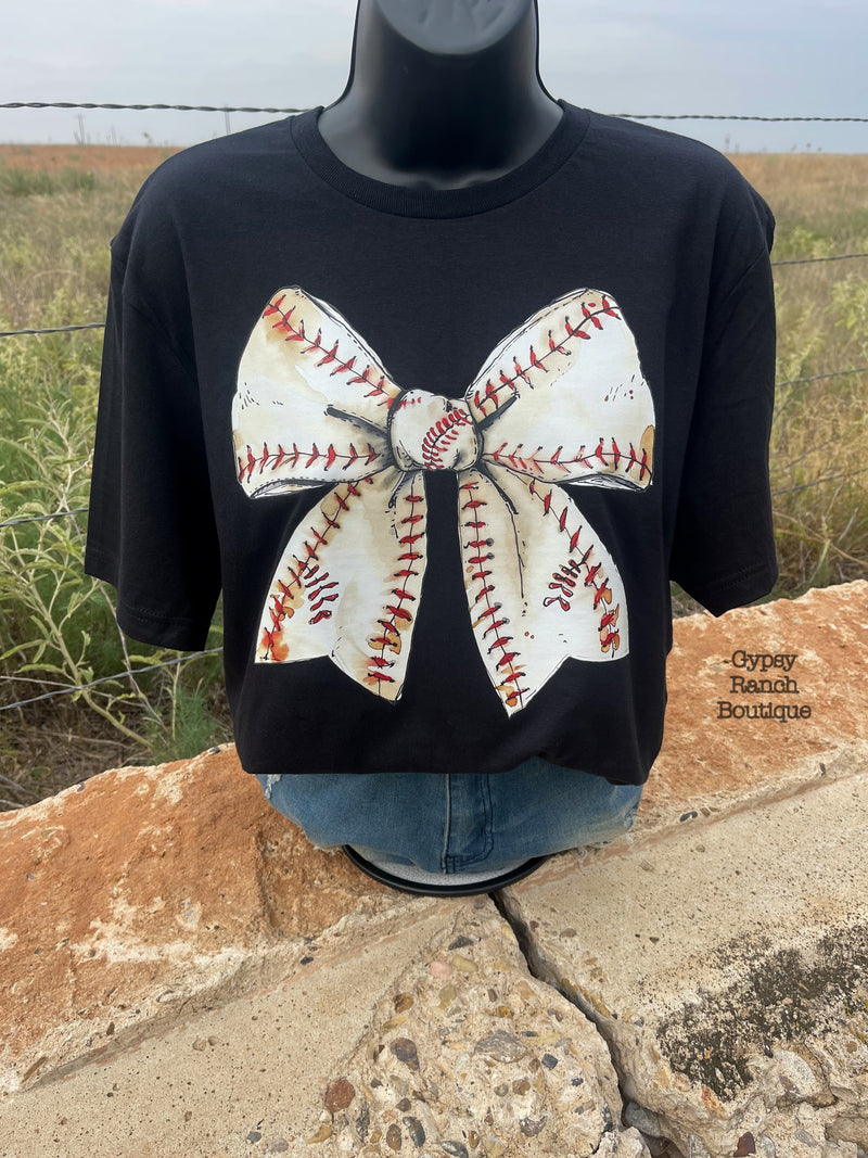 Baseball Bow Tee - Also in Plus Size