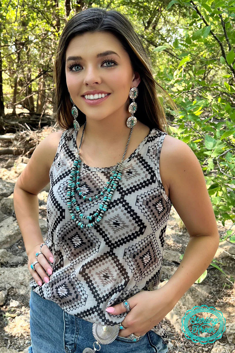 Praire Lake Aztec Tank Top - Also in Plus Size