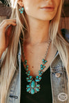 Stage Coach Necklace Turquoise Squash Necklace