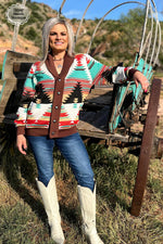 Palo Duro Aztec Cardigan - Also in Plus Size