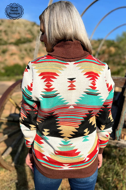 Palo Duro Aztec Cardigan - Also in Plus Size